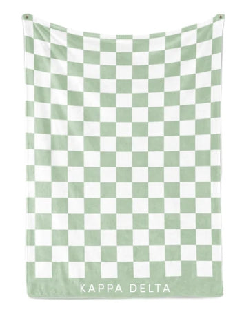 Sorority Checkered Blanket