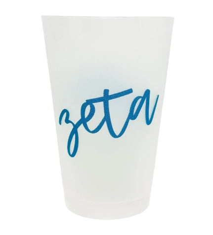 Sorority Script Frosted Cup