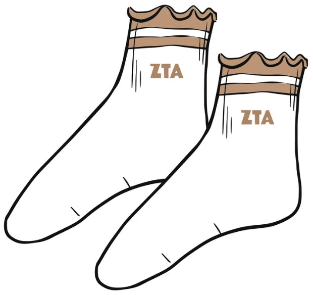 Sorority Lettuce Edge Socks