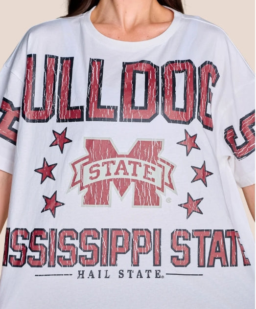 Bulldogs Oversized Vintage Tee