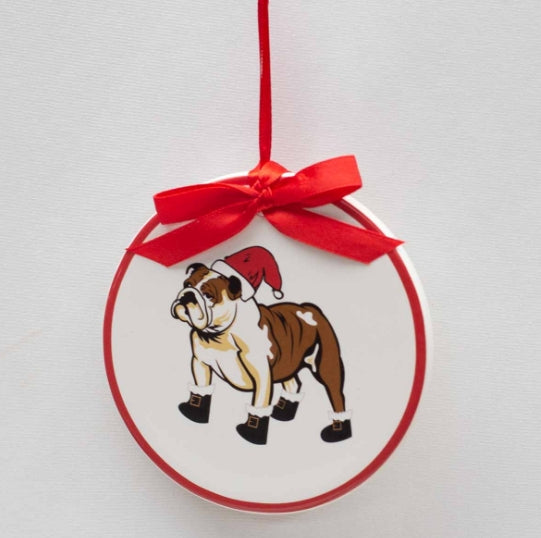 St. Nick Bulldog Ornament