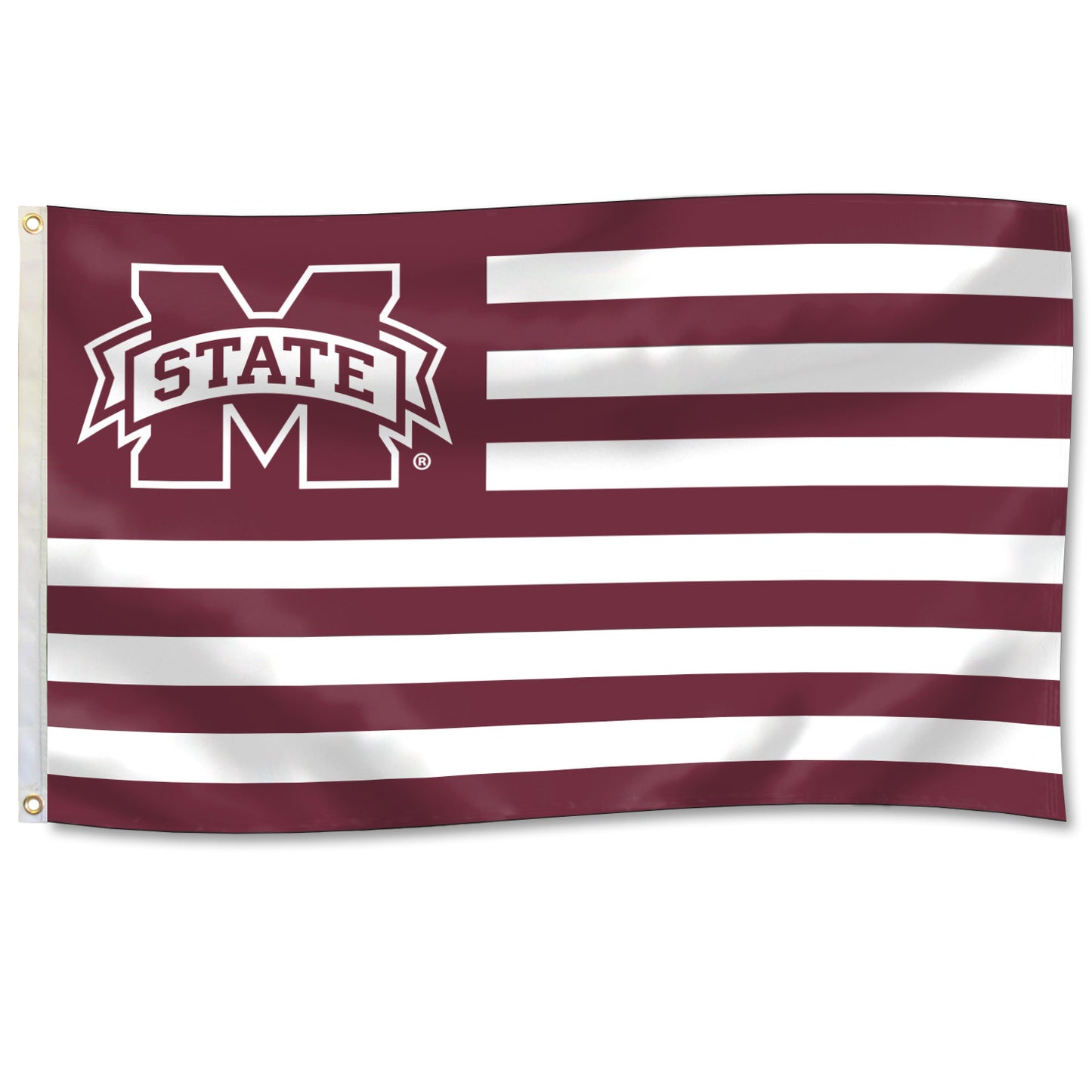 Maroon M Banner American Flag