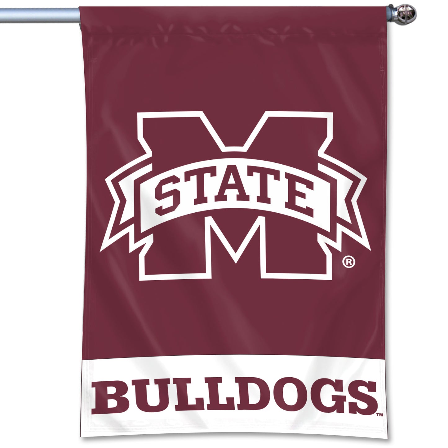 Vertical M Banner Flag