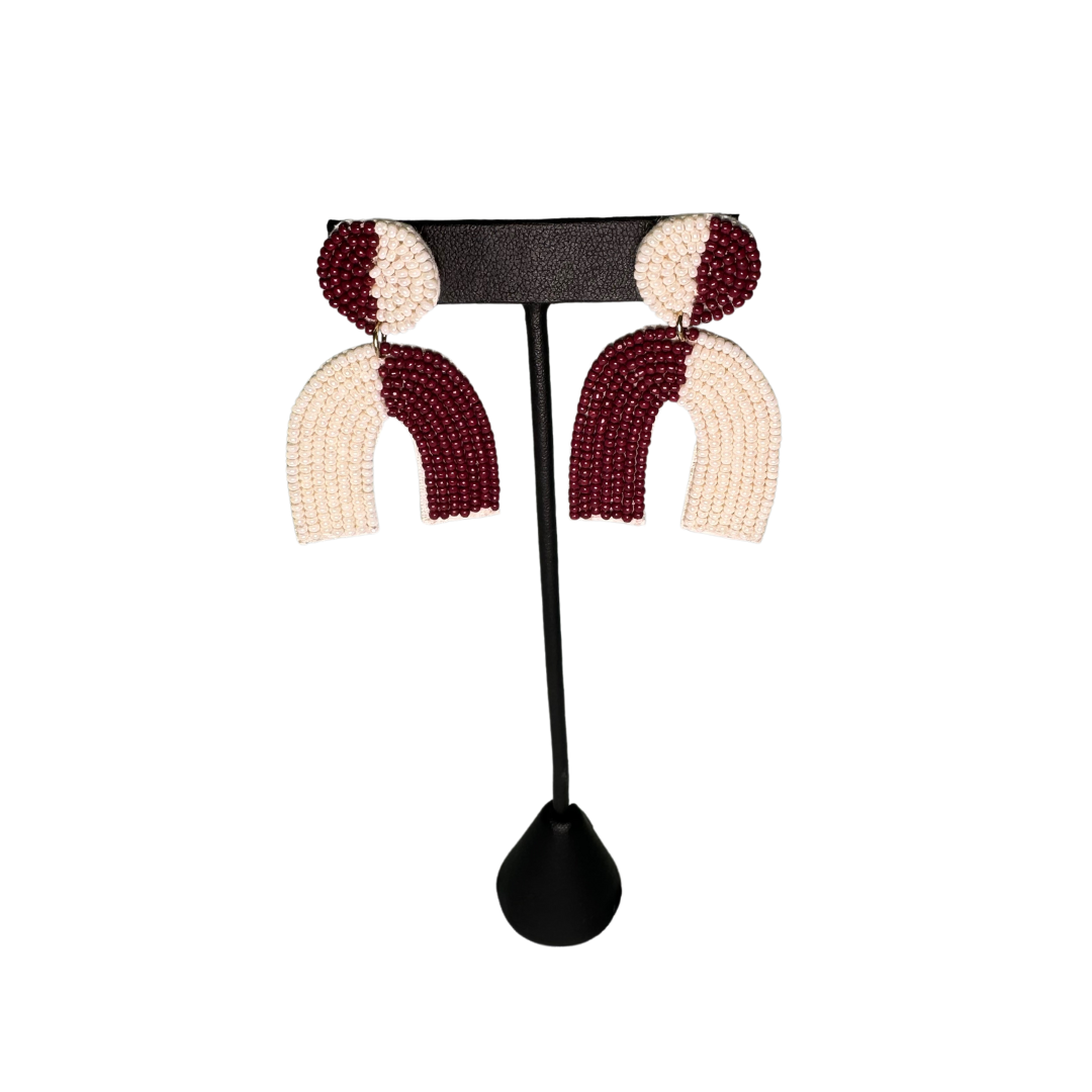 Gameday Beaded Arch Earring