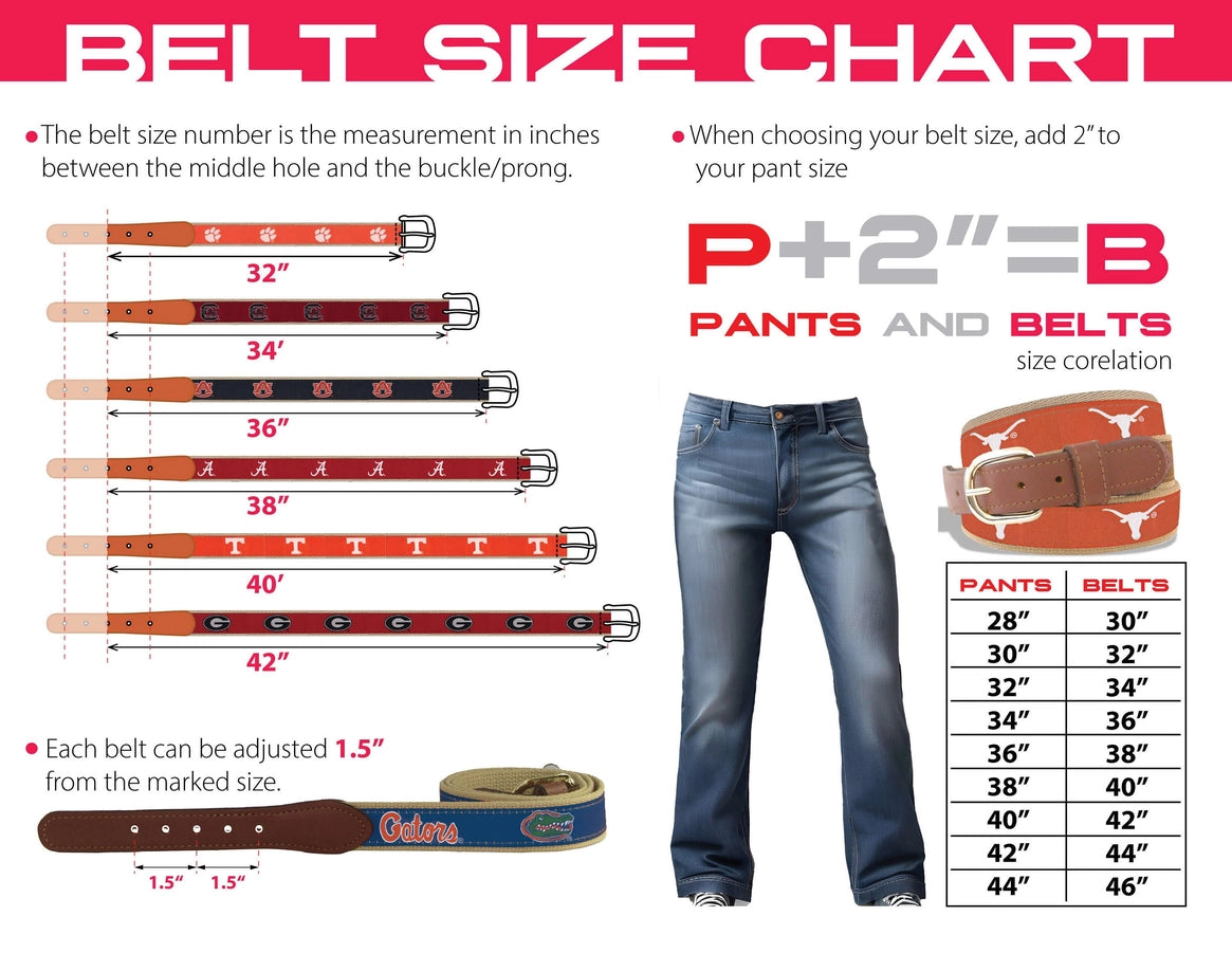 MSU Pinstripe Ribbon Belt