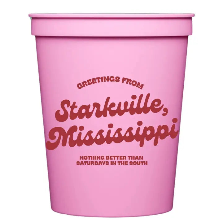 16oz Greetings from Starkville Cup Set
