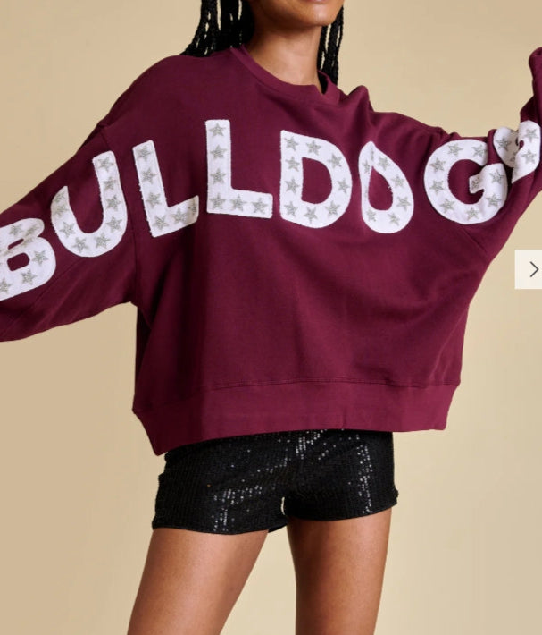 Bulldogs Balloon Sleeve Pullover
