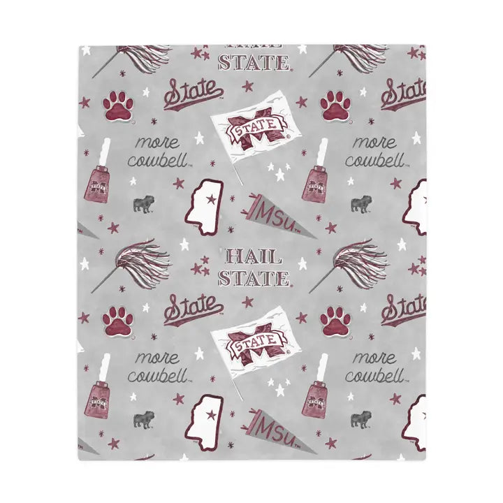 Mississippi State Flannel Fleece Blanket