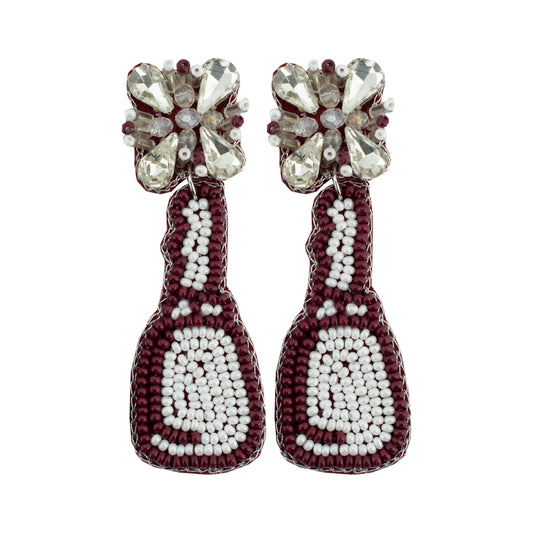 Rhinestone Cowbell Earrings