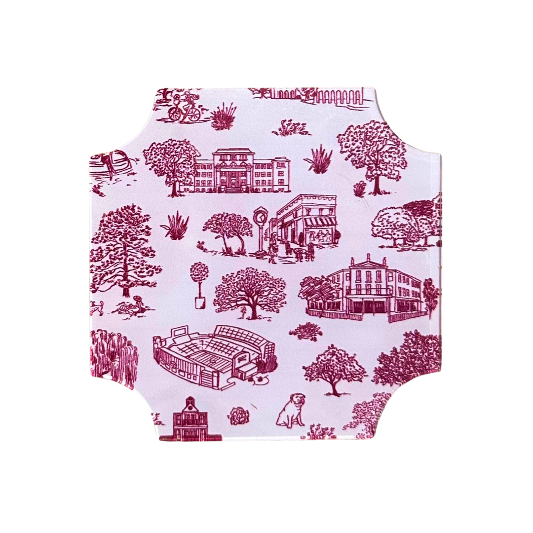 Acrylic MSU Toile Coaster