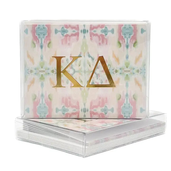 Gold Foil Kaleidoscope Sorority Notecards