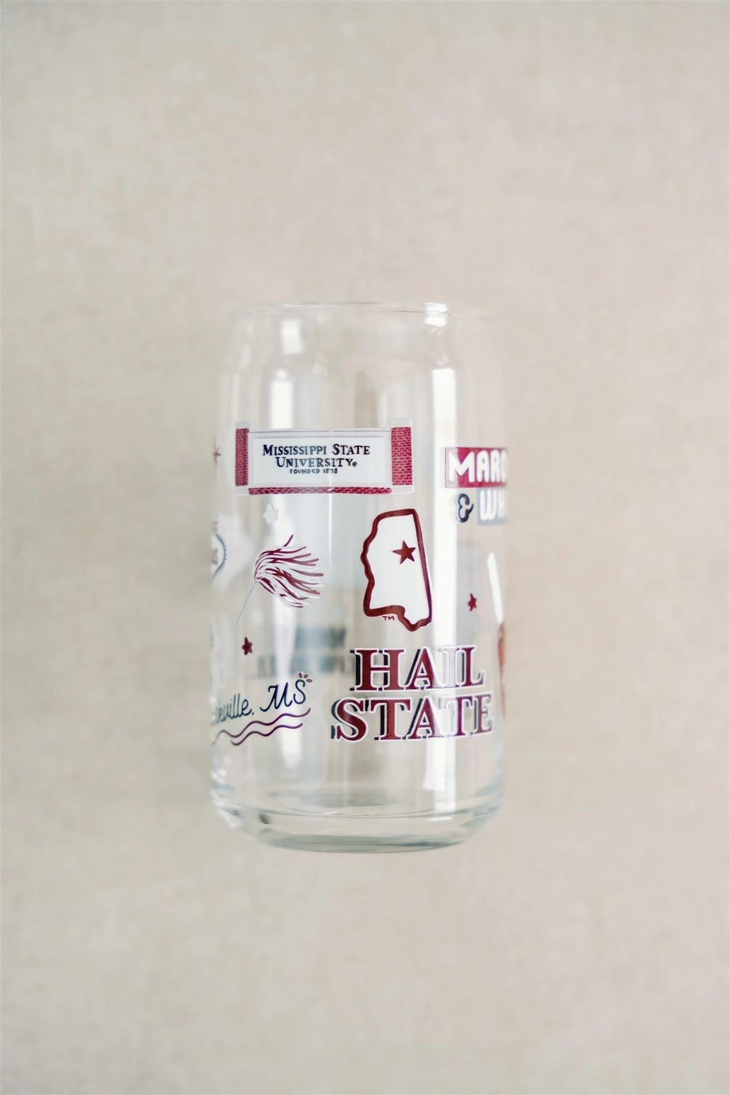MSU Collage Glassware
