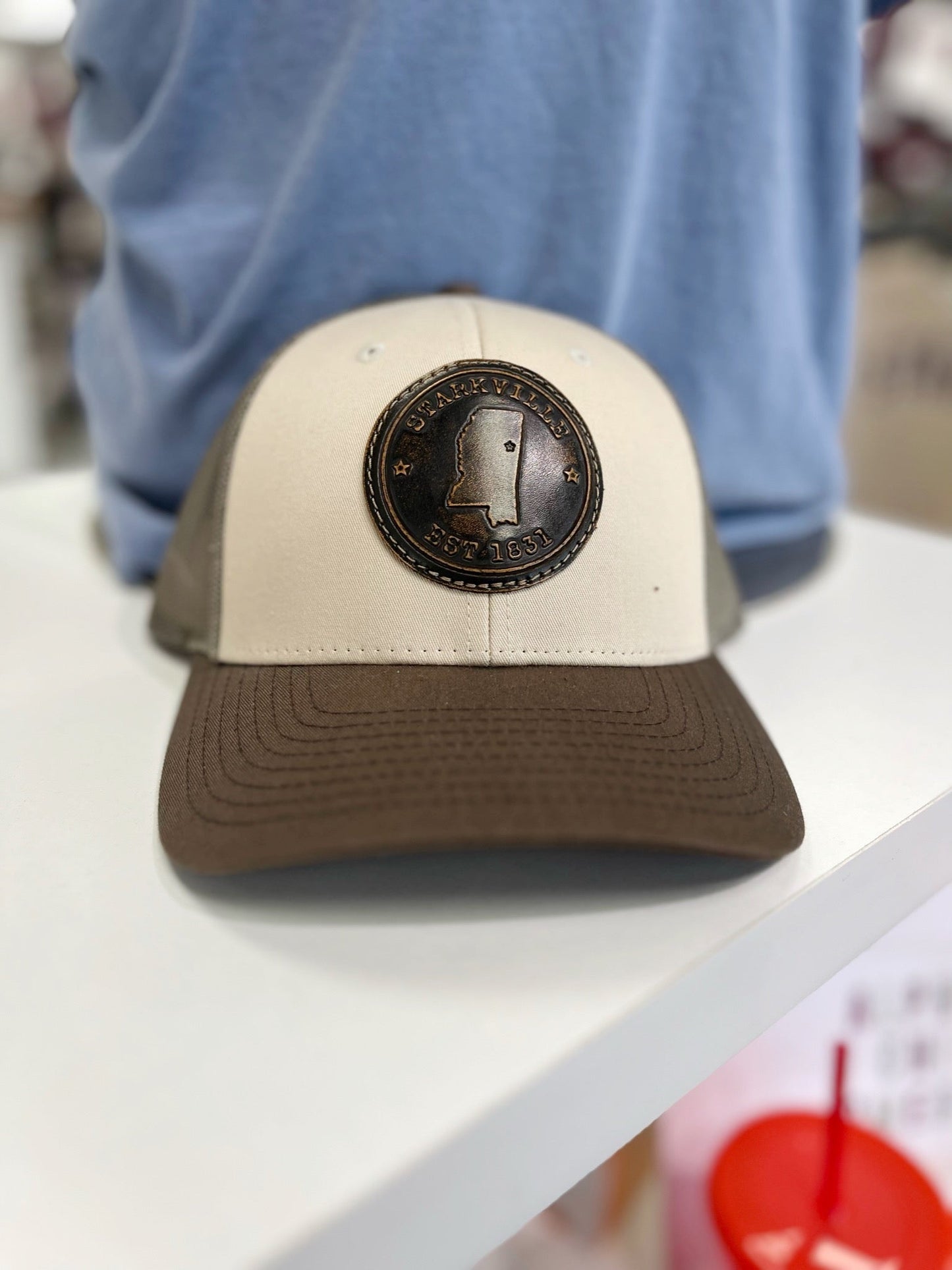 Brown Starkville Circle Logo Trucker