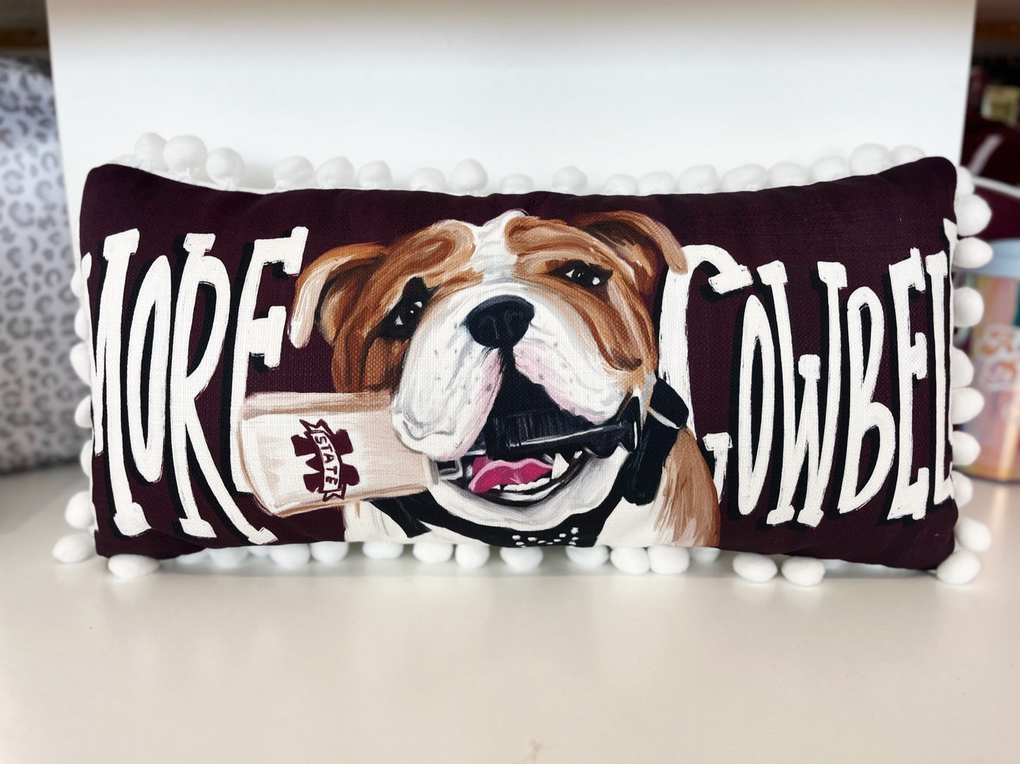 More Cowbell Lumbar Pillow