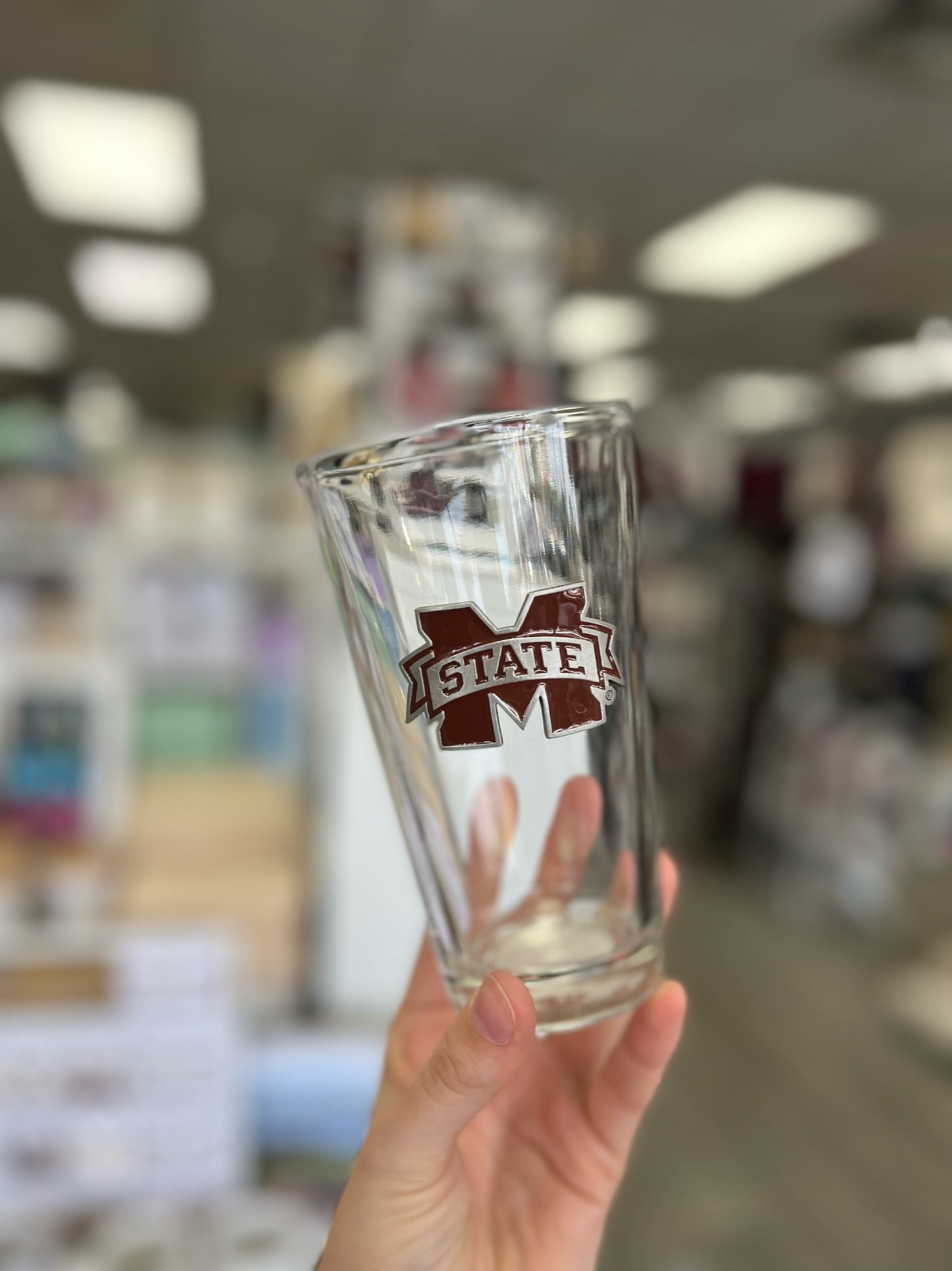 M Banner Medallion Mixing Glass