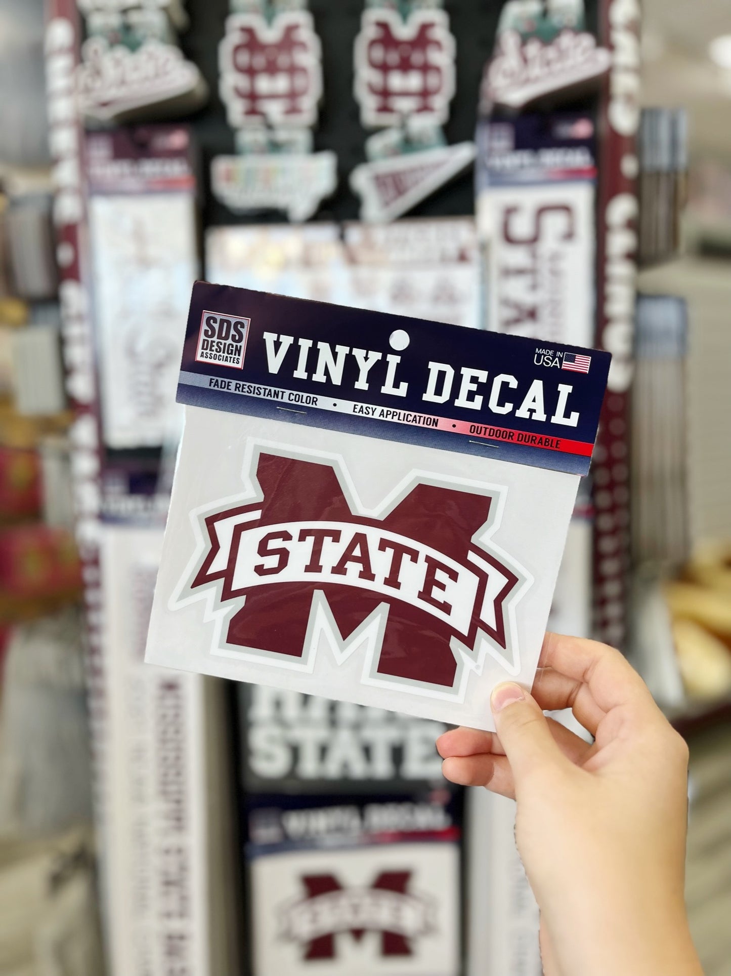 Large M Banner Decal