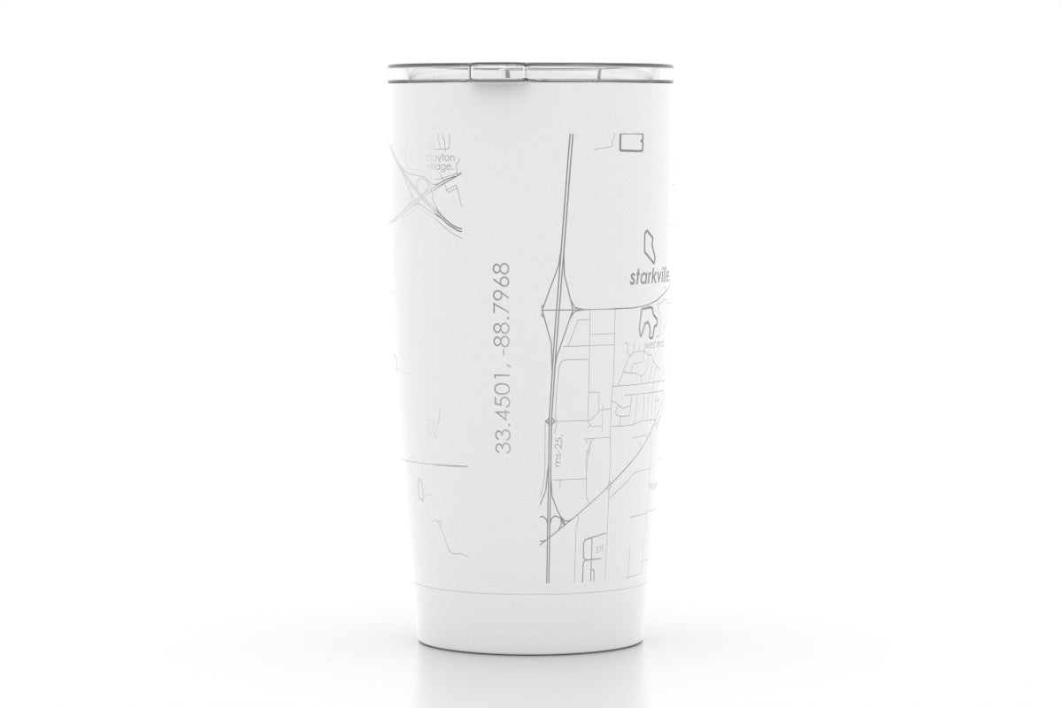 Starkville Map Insulated 20oz Tumbler