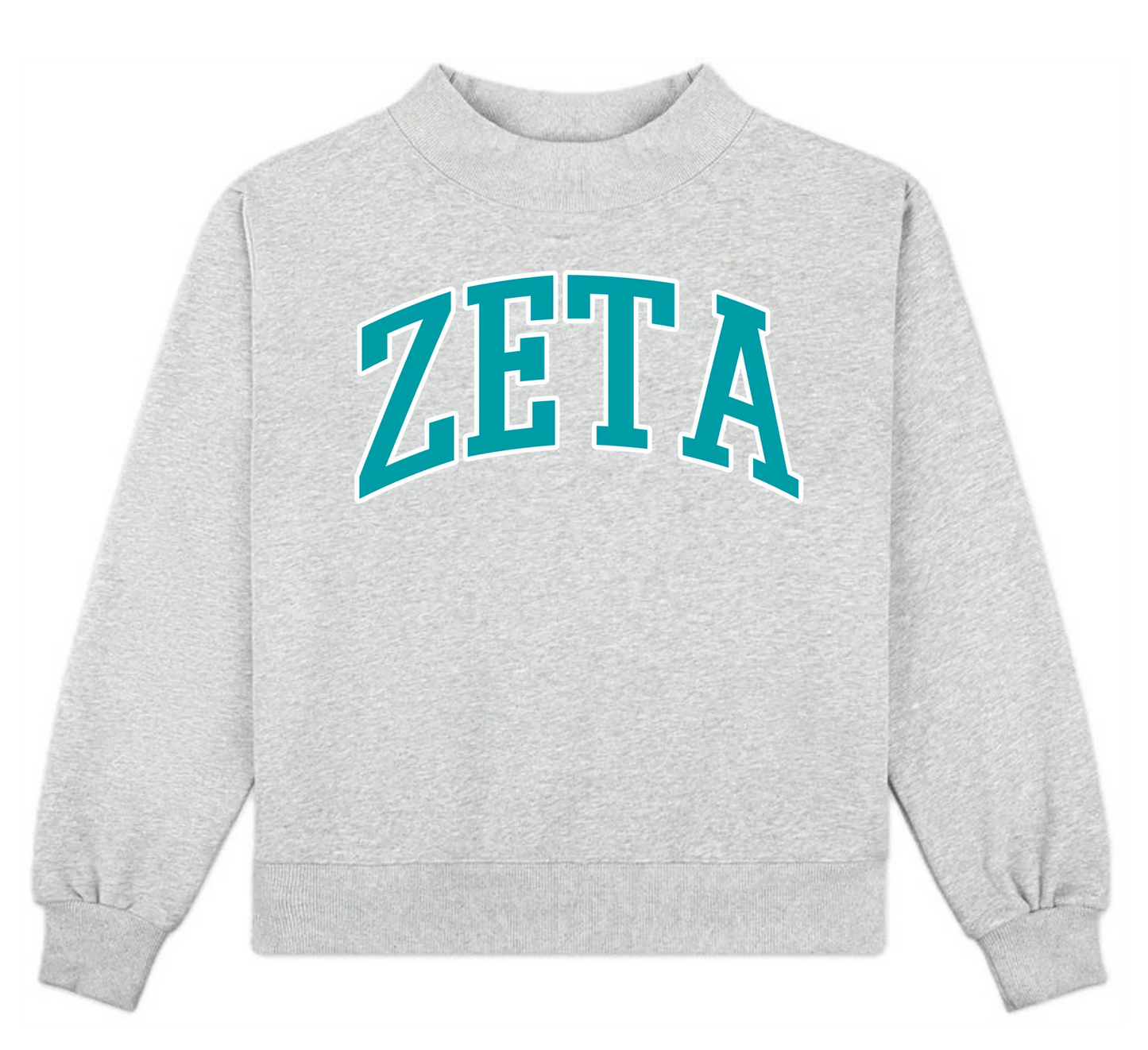 Sorority Mock Neck Sweatshirt