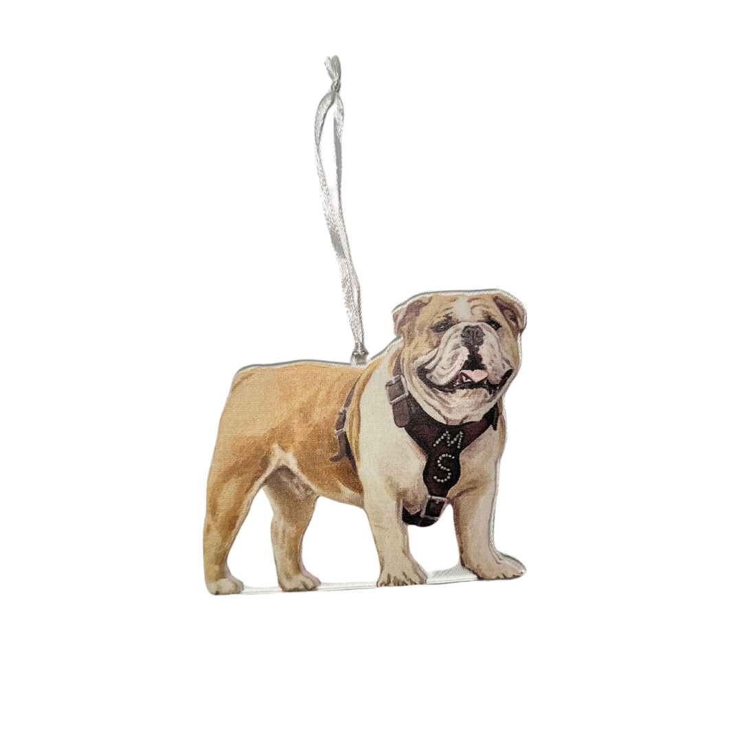 MSU Bulldog Acrylic Ornament