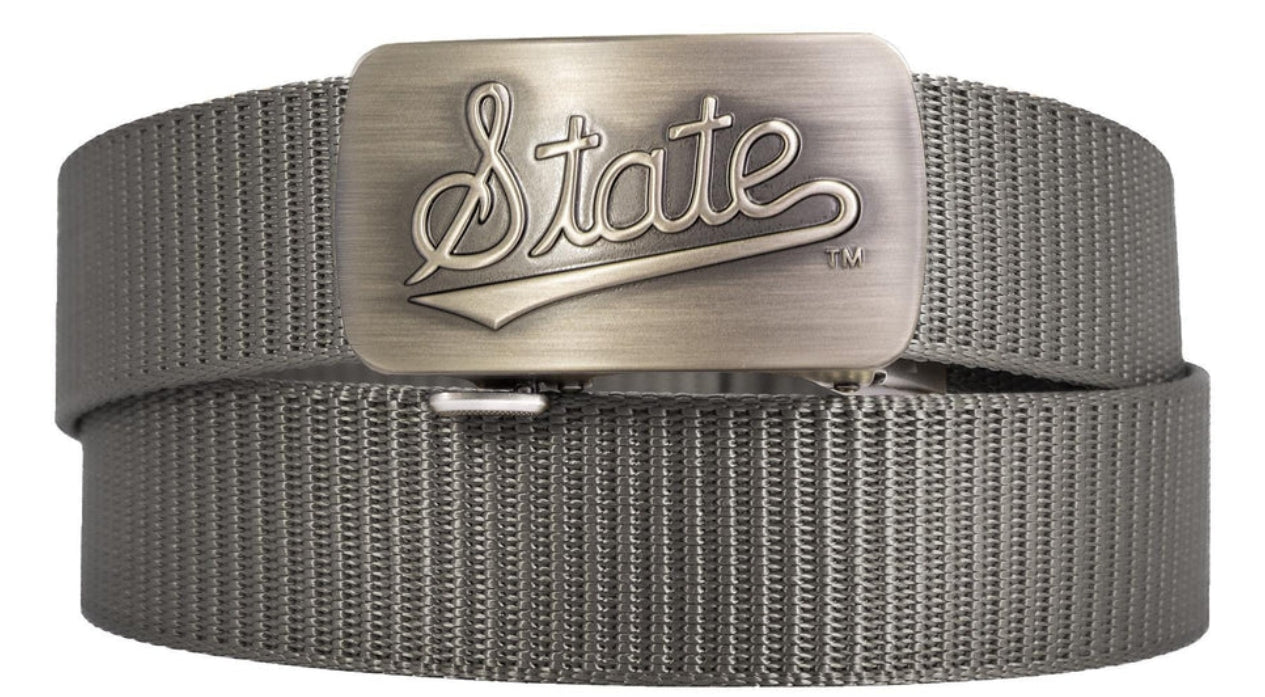 Gray One Size Adjustable Buckle Belt