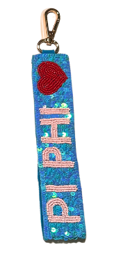 Sorority Sequin Heart Wrislets