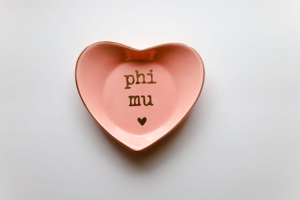 Sorority Heart Ring Dishes