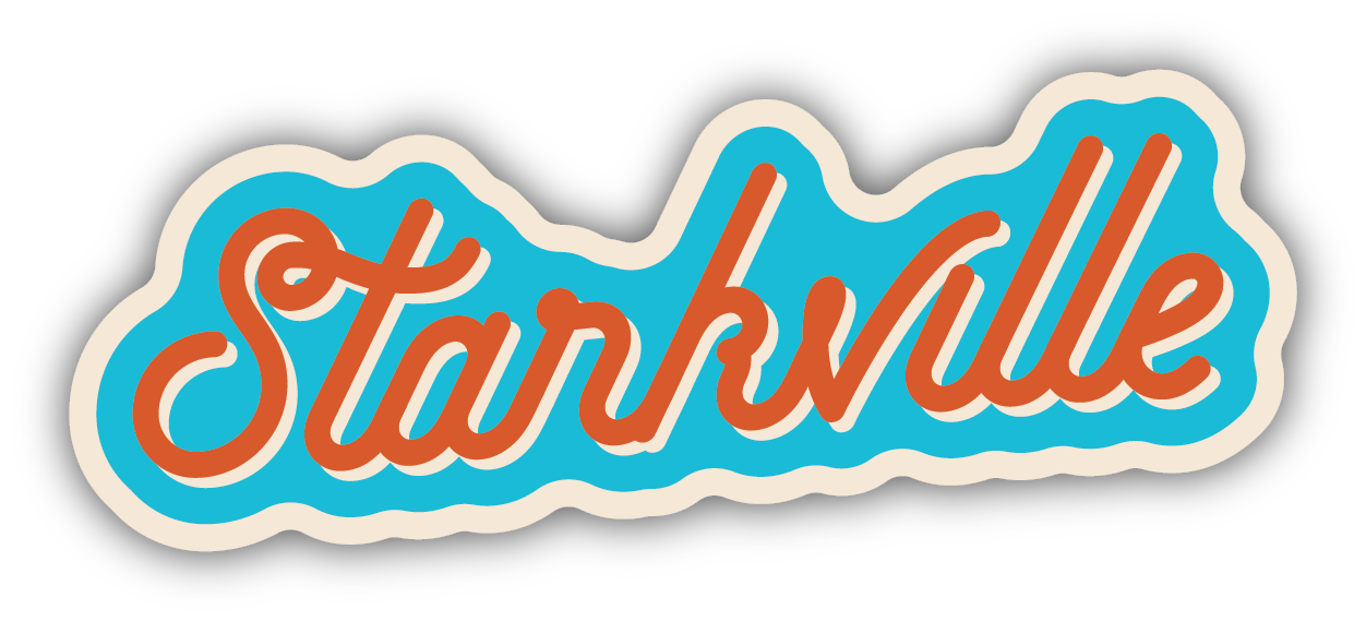 Blue Script Decal