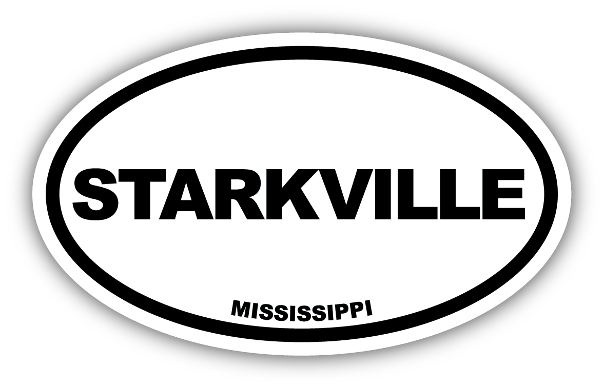 Oval Starkville Decal