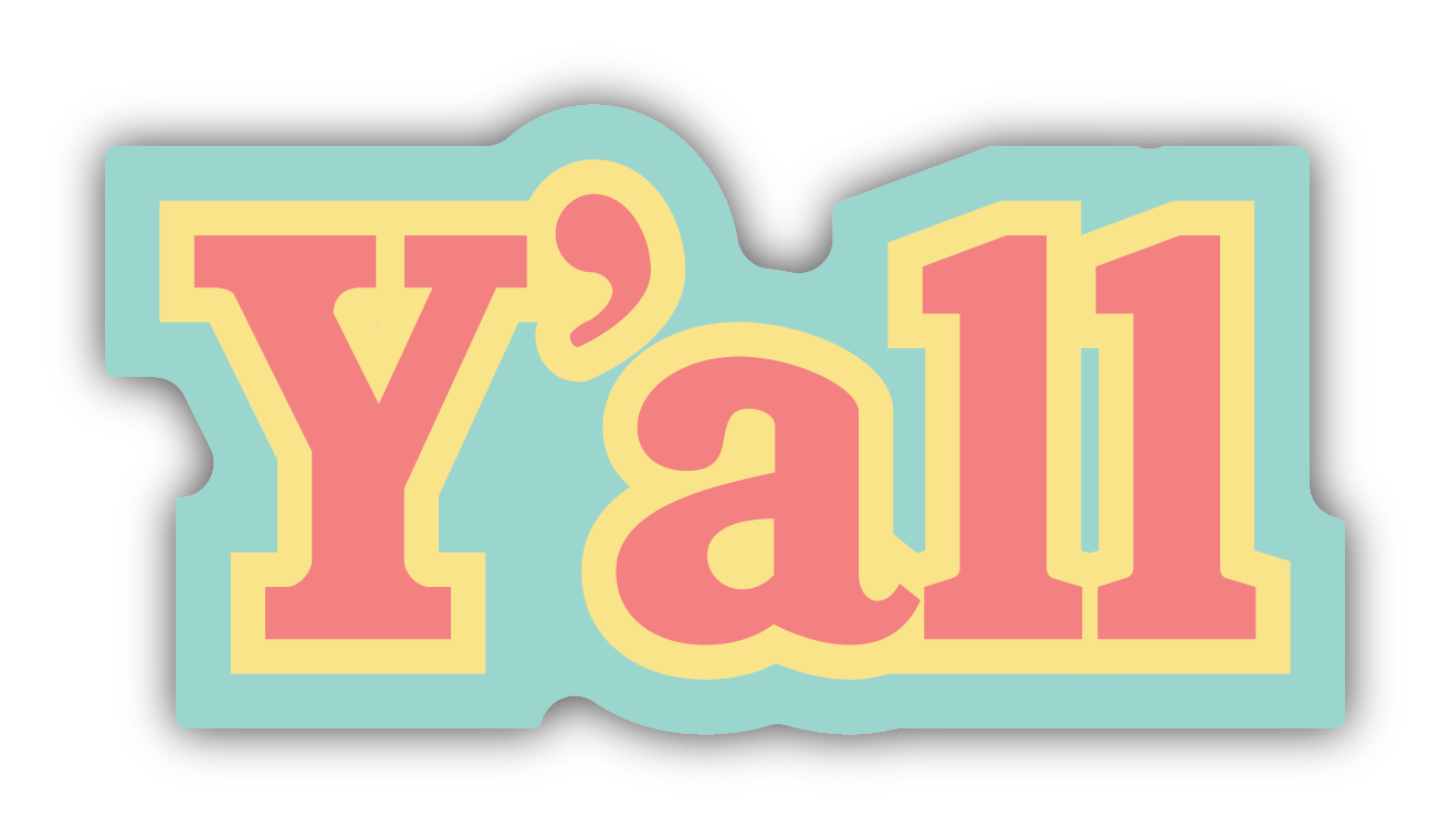 Pastel Y'all Decal