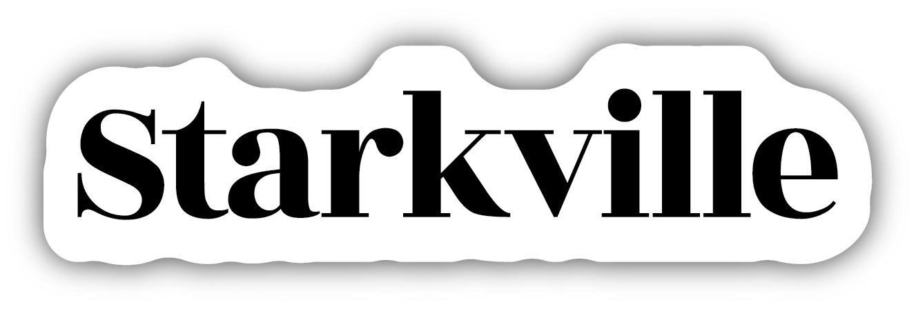 Black & White Starkville Decal