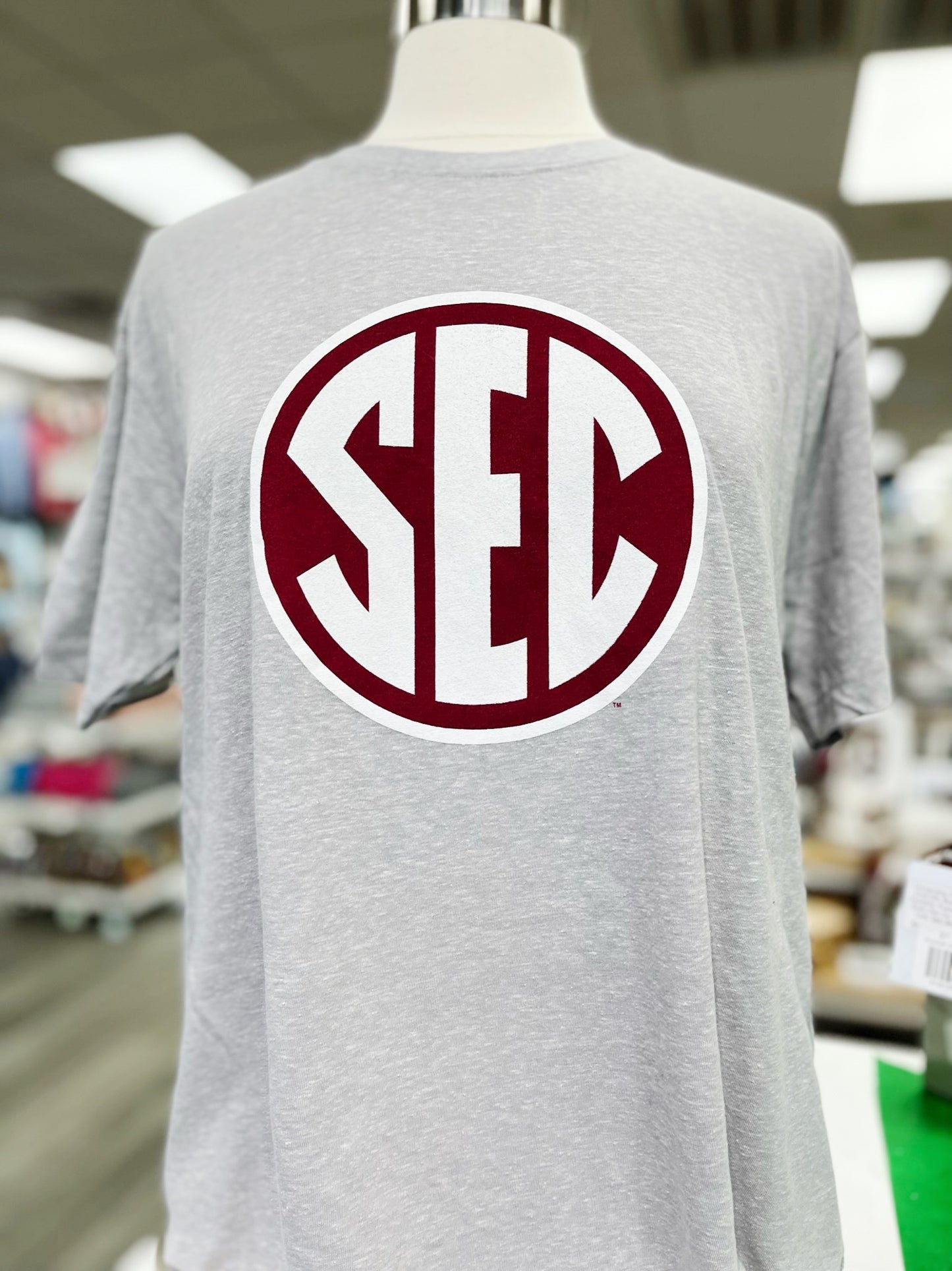 Maroon SEC Logo Tee