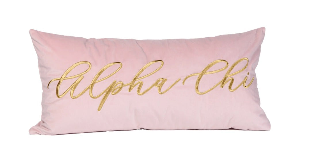 Sorority Velvet Lumbar Pillows