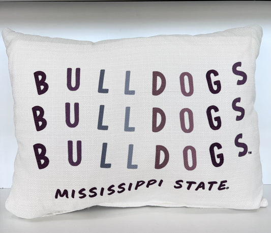 Wavy Bulldog Pillow