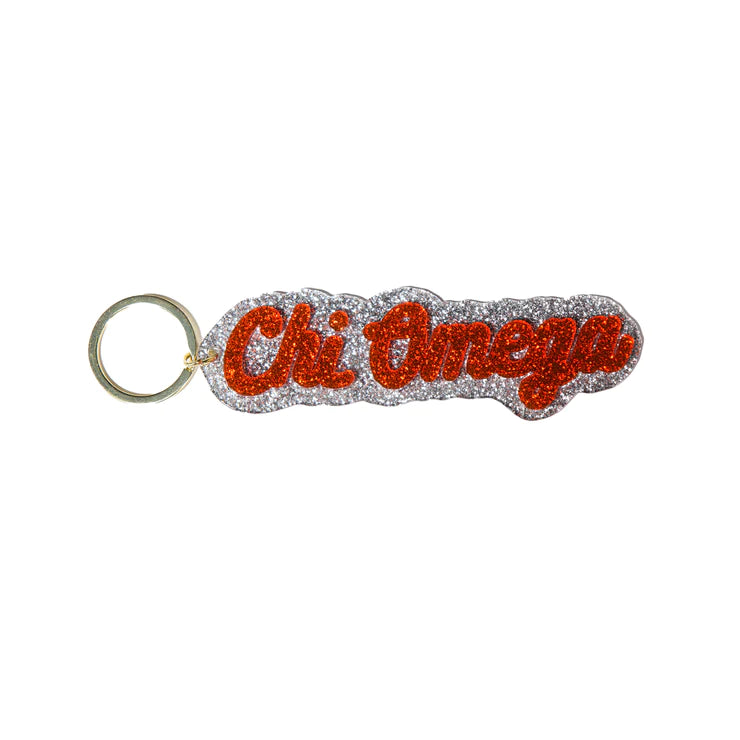 Sorority Vintage Glitter Keychains