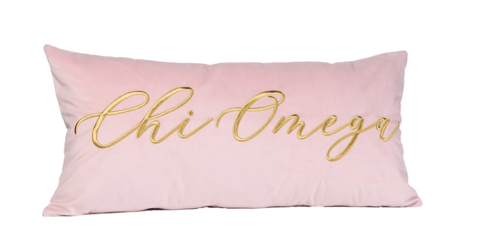 Sorority Velvet Lumbar Pillows