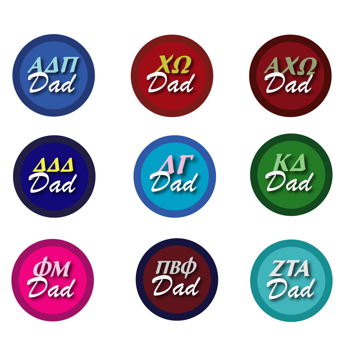 Medium Sorority Dad Button