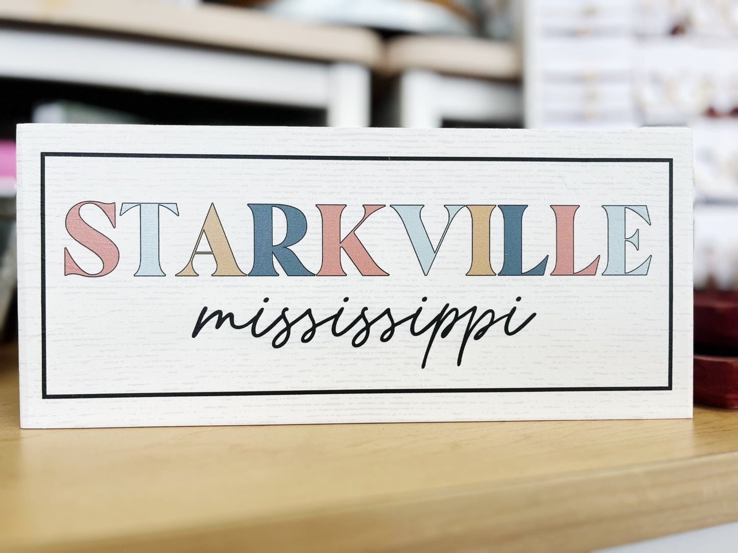 Starkville MS Colorful Block