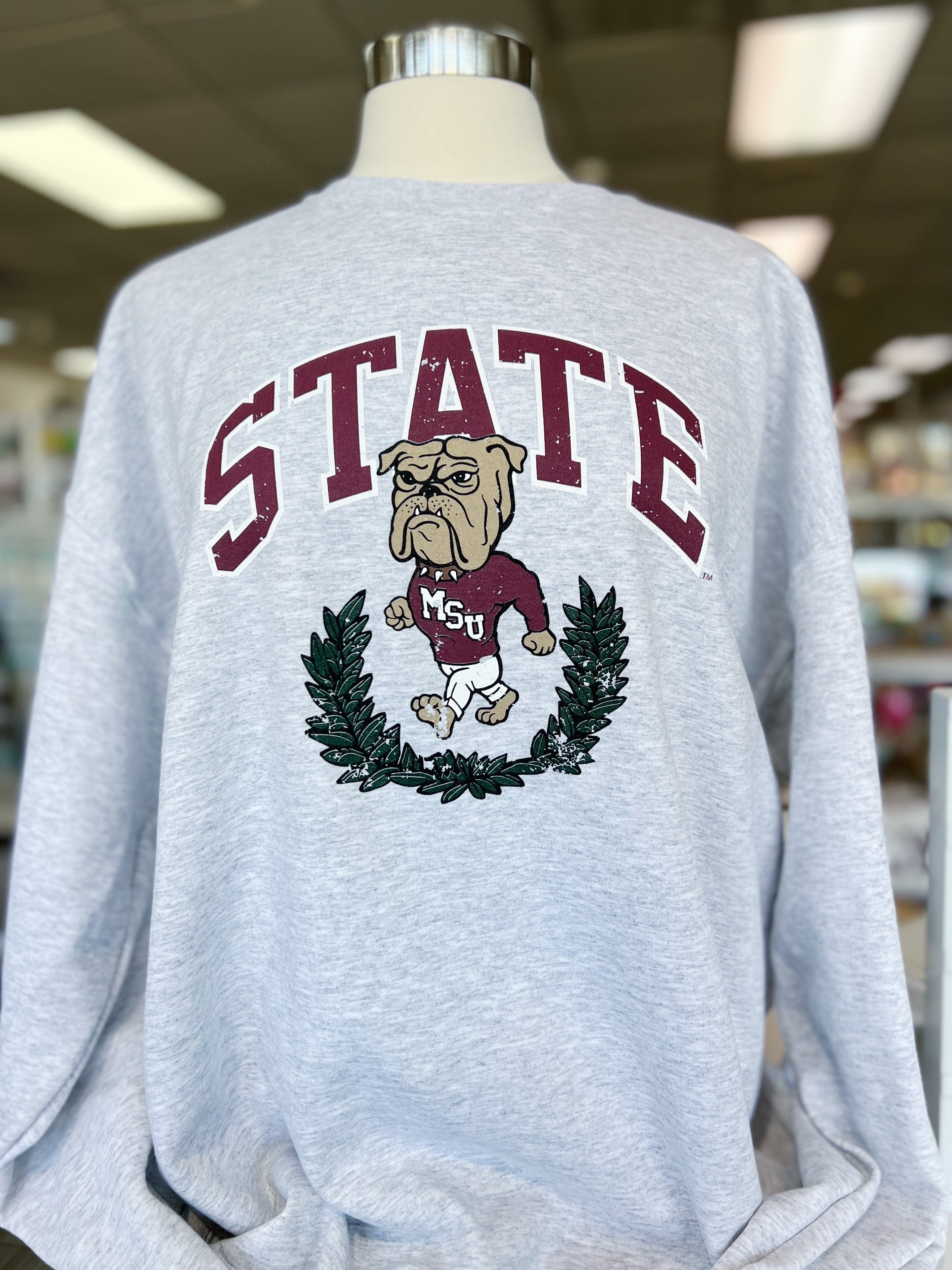 47 Brand White Walking Bully Hat - Mississippi State – The College Corner