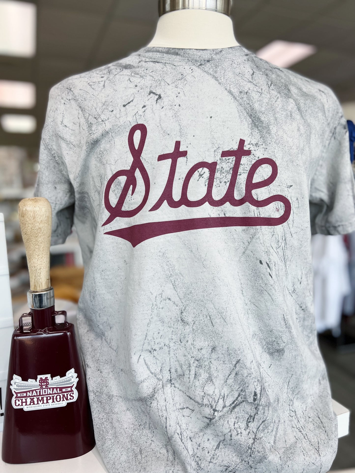 Vintage Wash State Script Tee