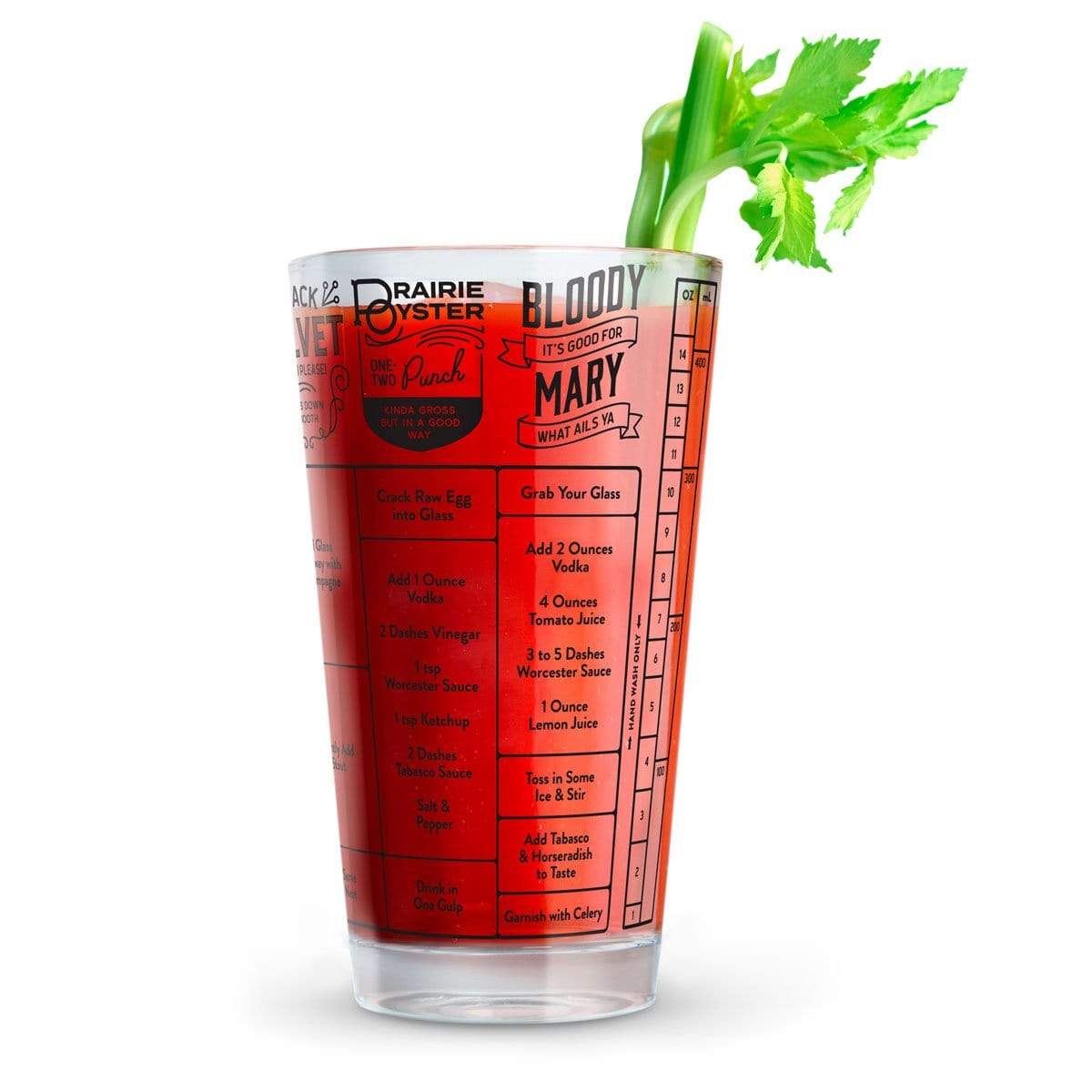 Hangover Recipe Glass