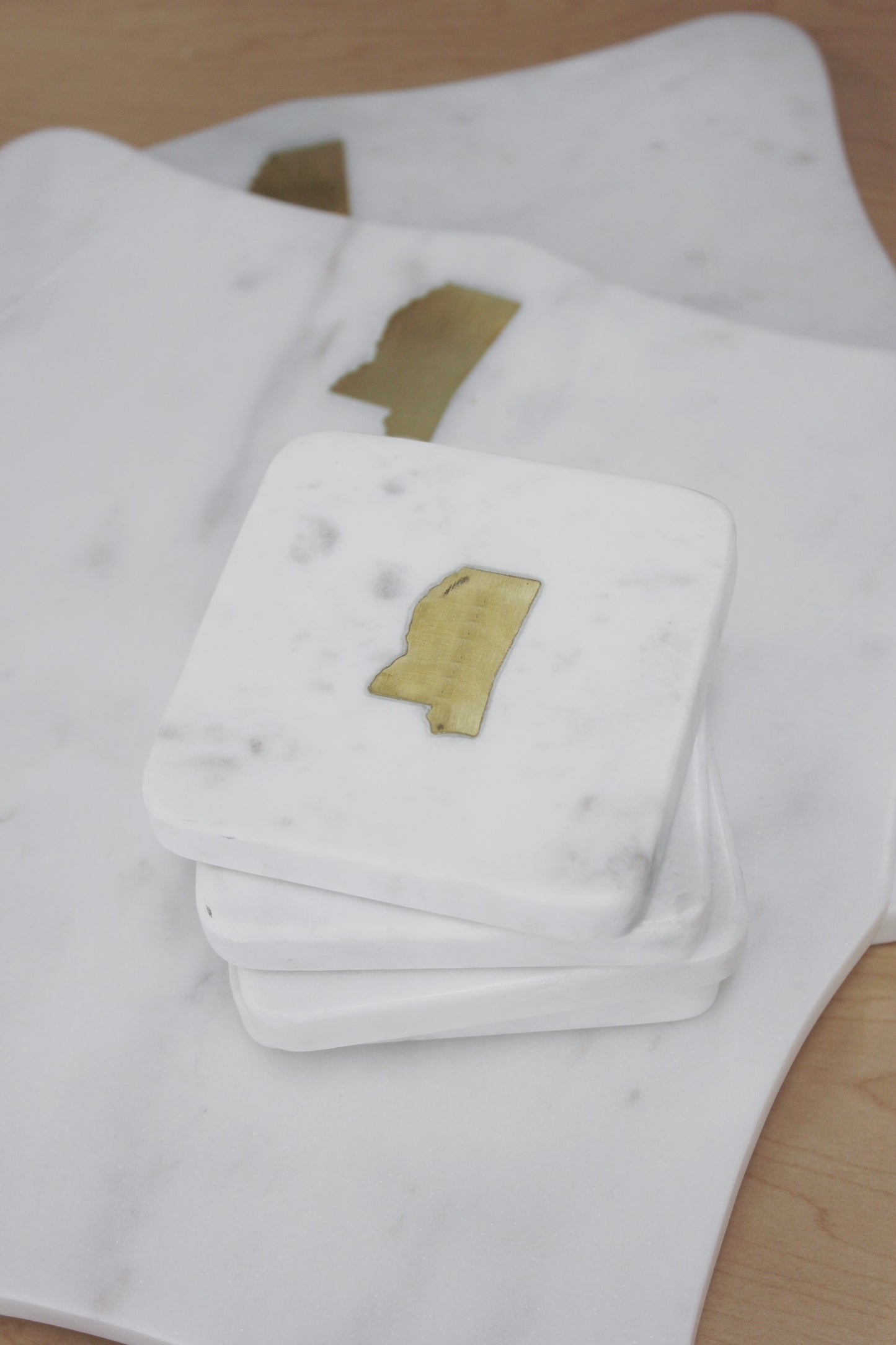 Marble Mississippi Coasters