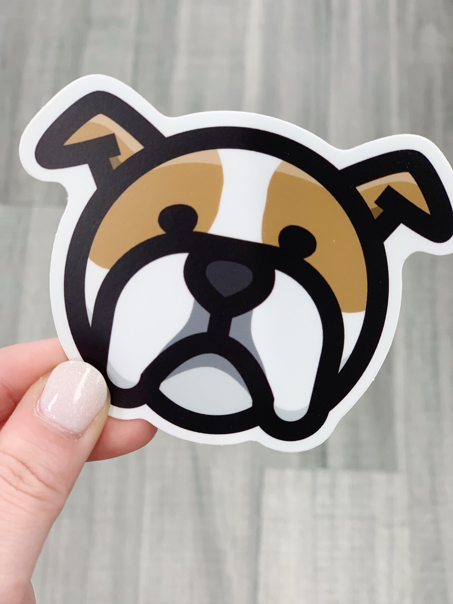 Bulldog Face Decal