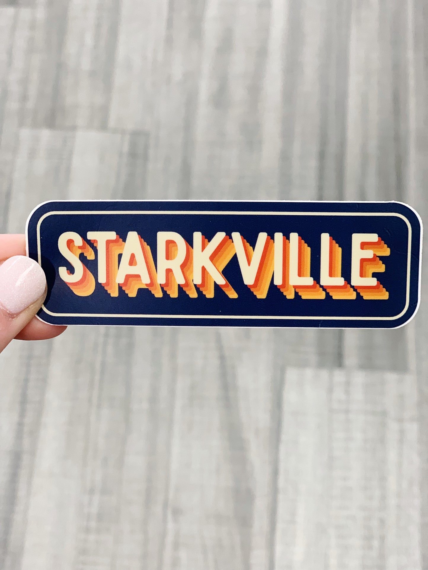 Starkville Stacked Decal