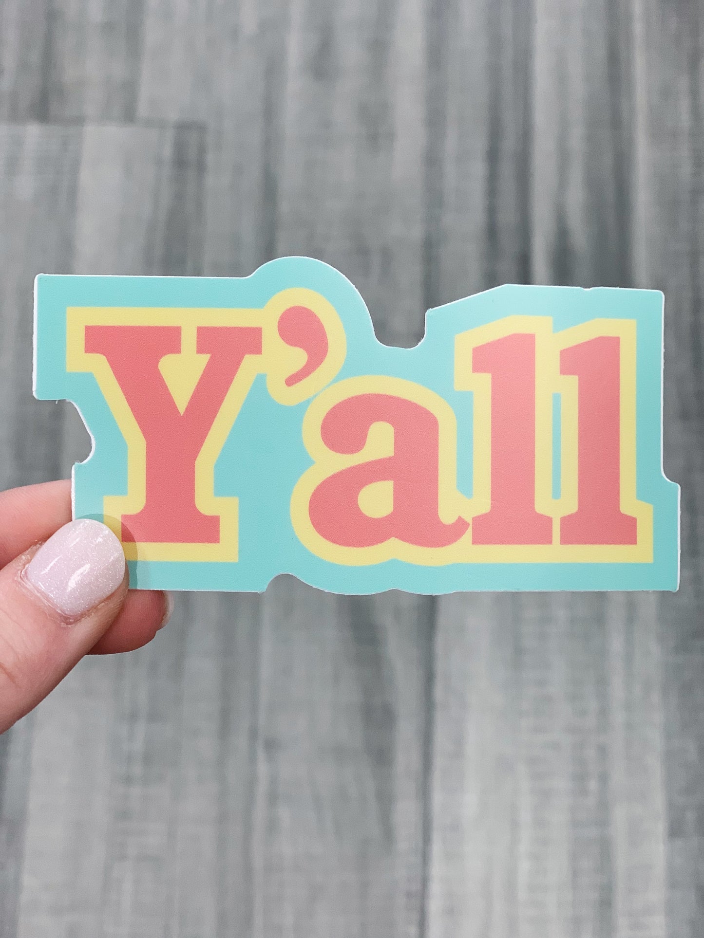 Pastel Y'all Decal