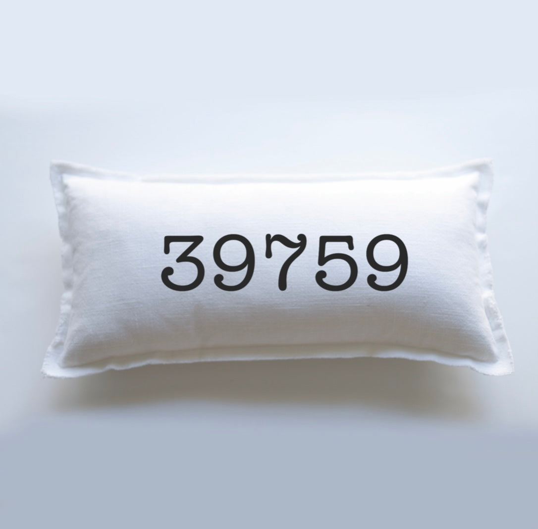 Zipcode Lumbar Pillow