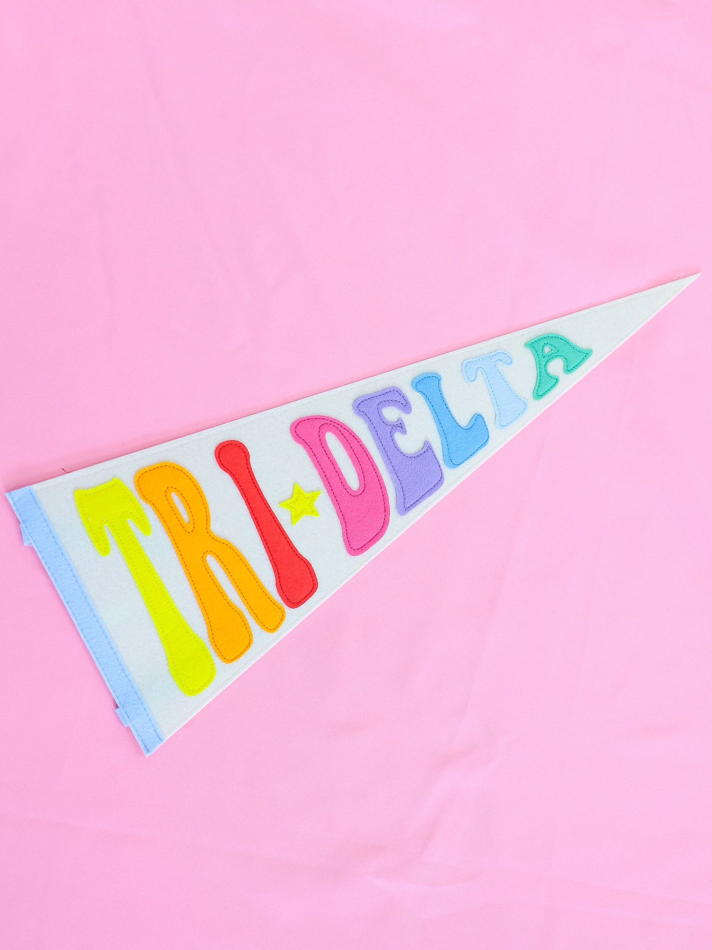 Sorority Rainbow Pennant Flags