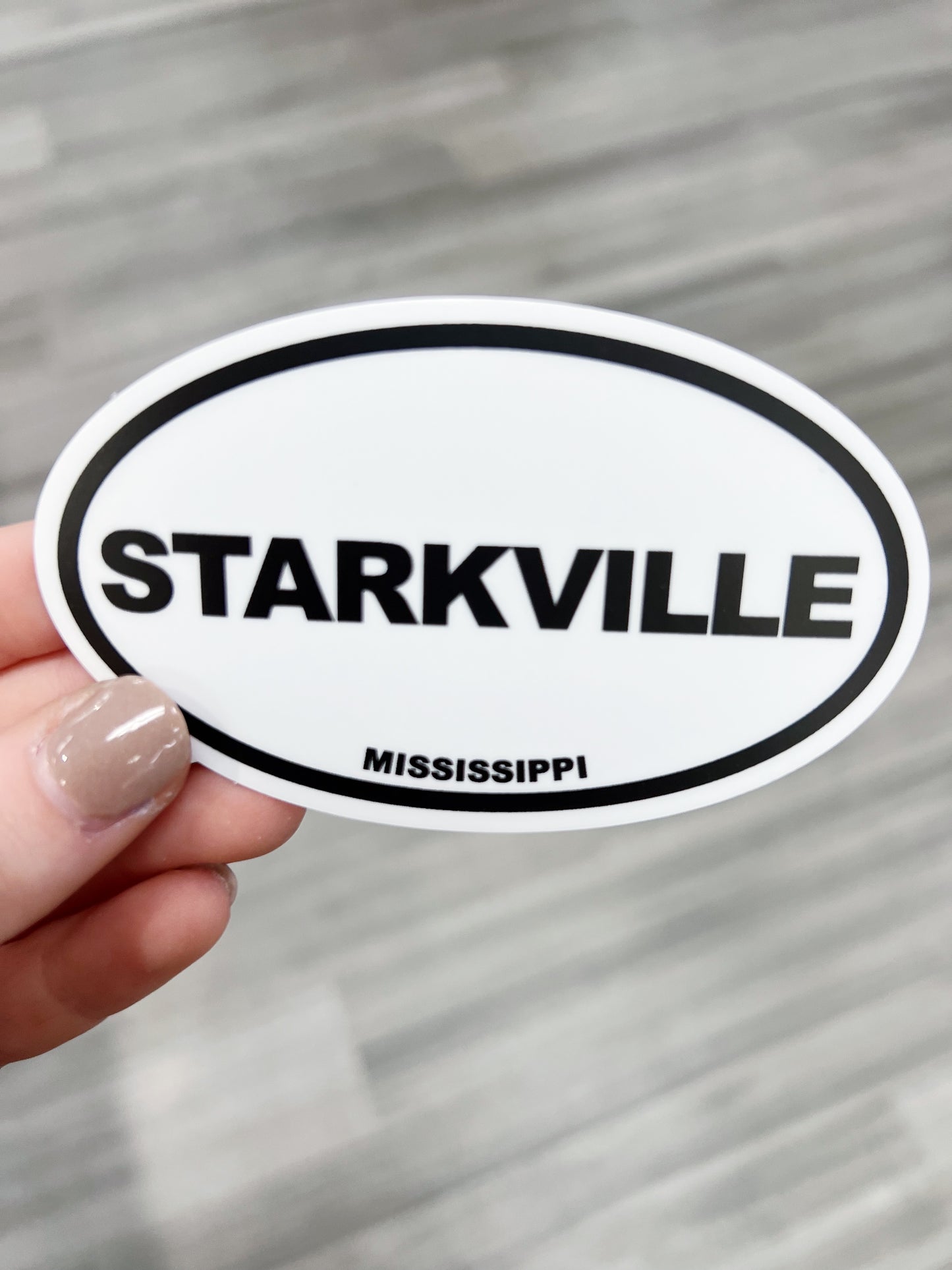 Oval Starkville Decal