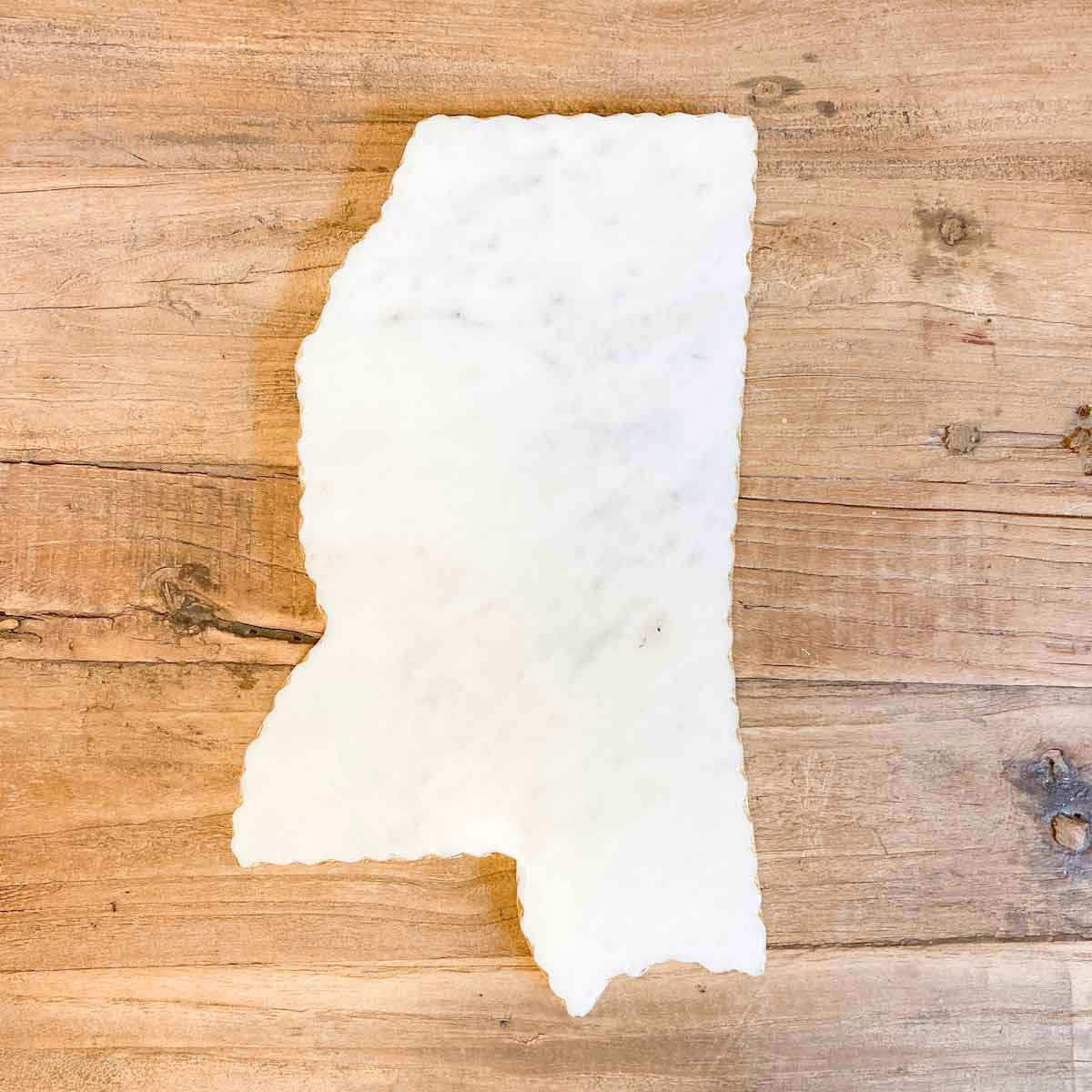Mississippi Shaped Serving Board