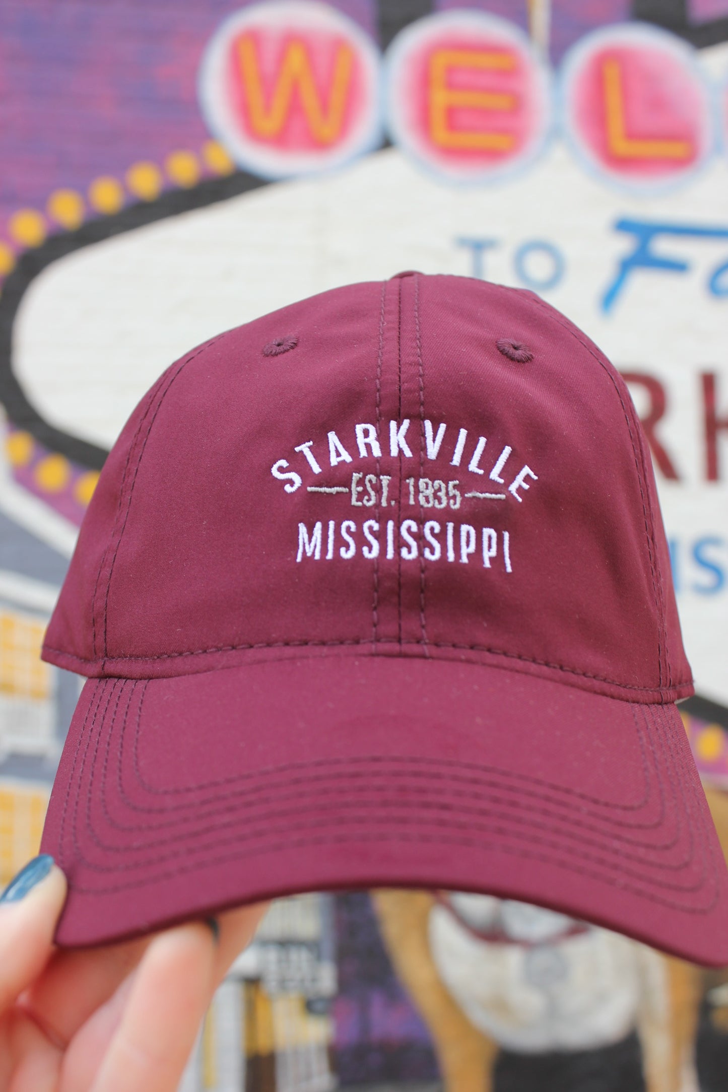 Maroon Starkville Dry-Fit Hat