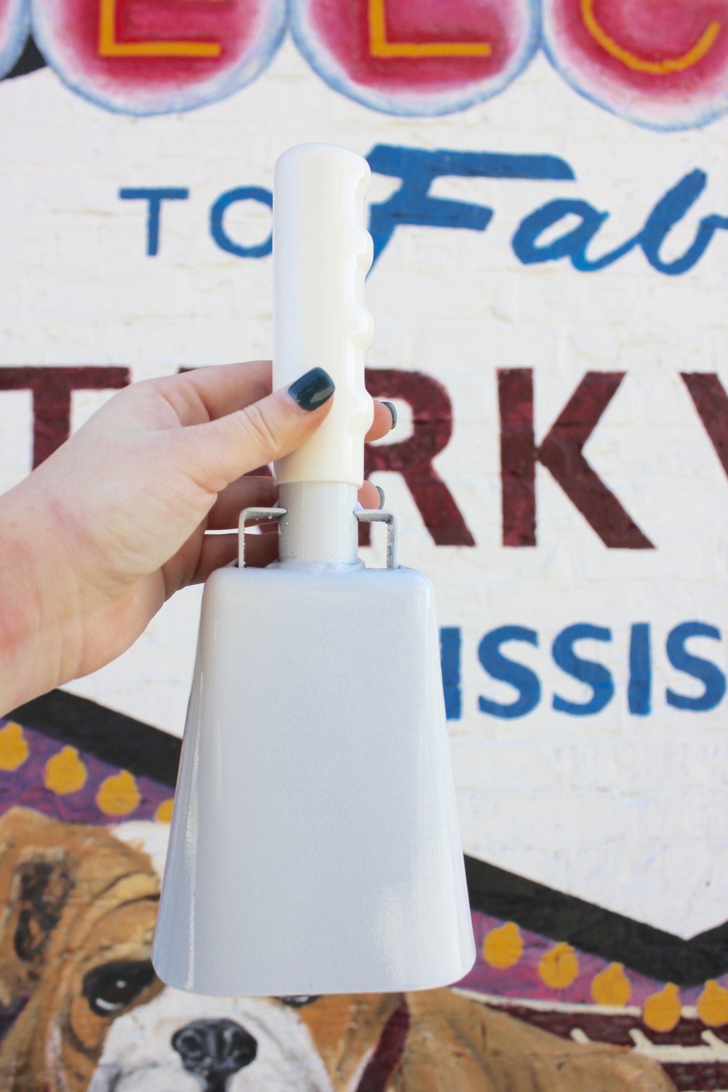 Medium White Cowbell